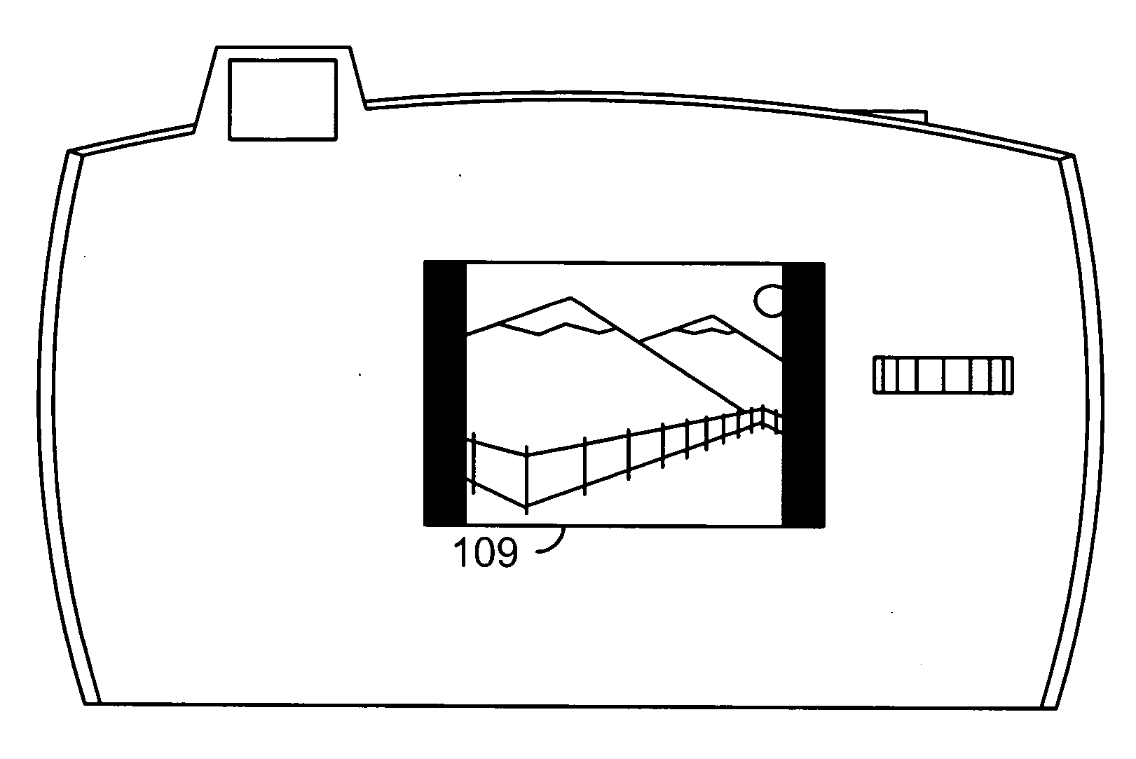 In-camera cropping to standard photo sizes