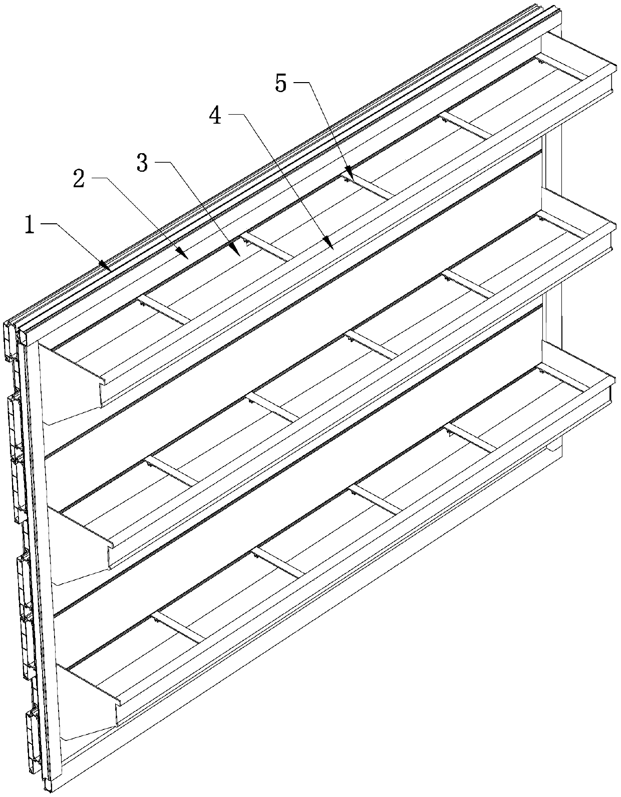 Modular flower stand based on building window frame