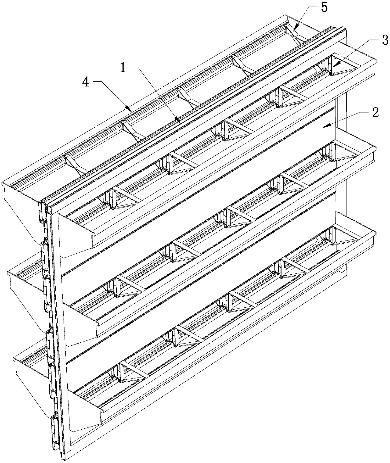 Modular flower stand based on building window frame