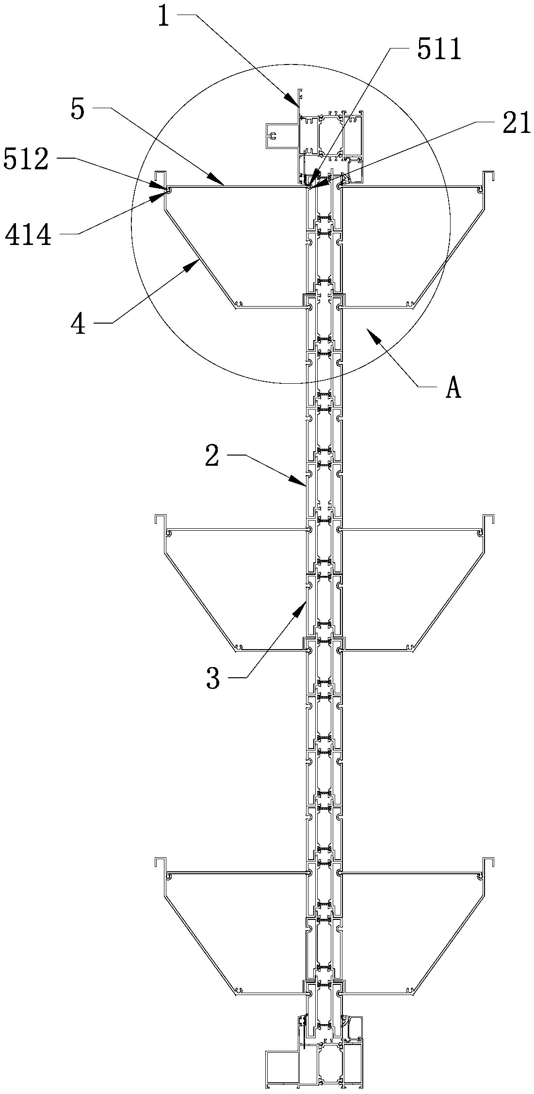 Modular flower stand based on building window frame