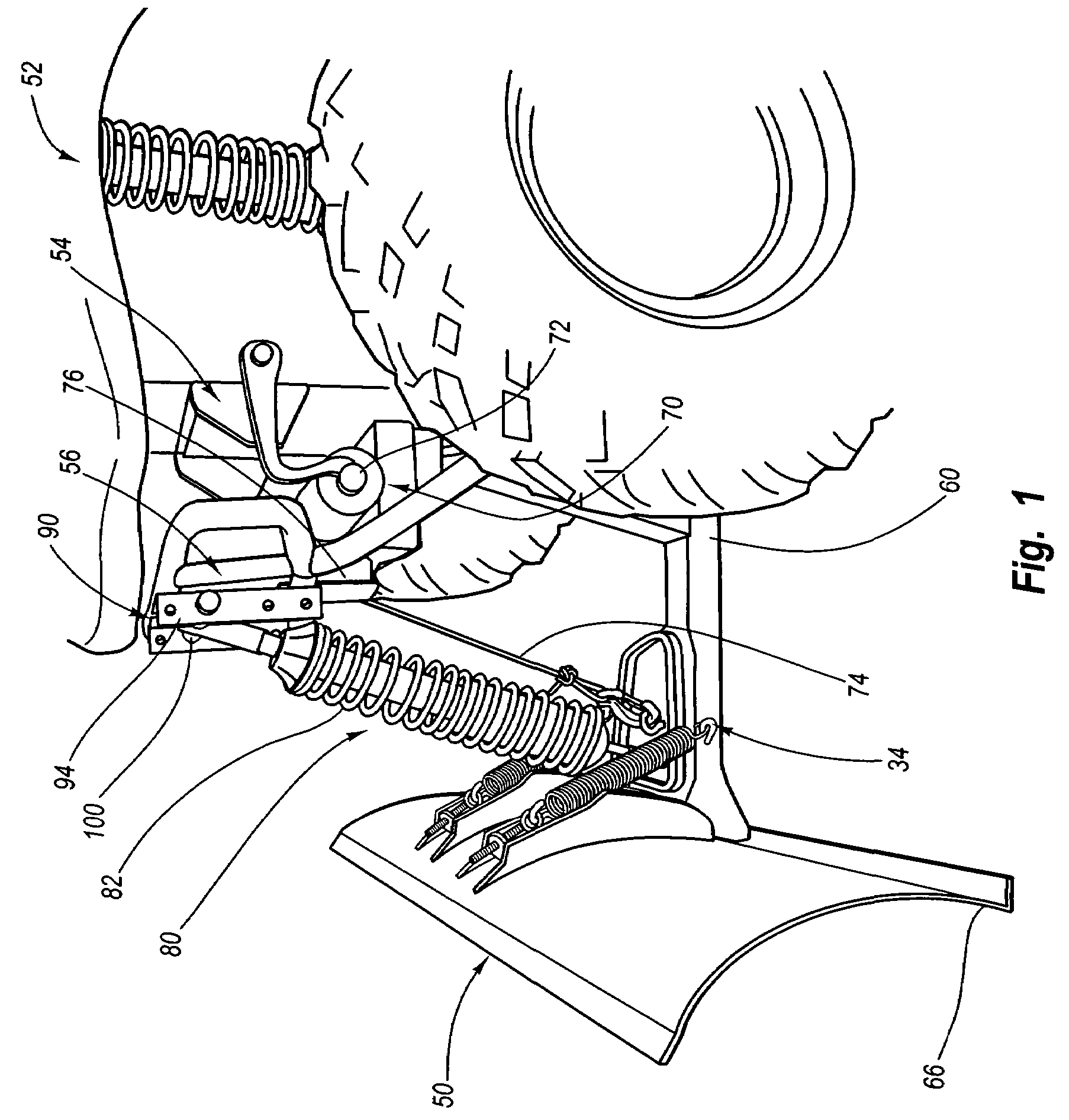 Floatdown implement for small vehicles