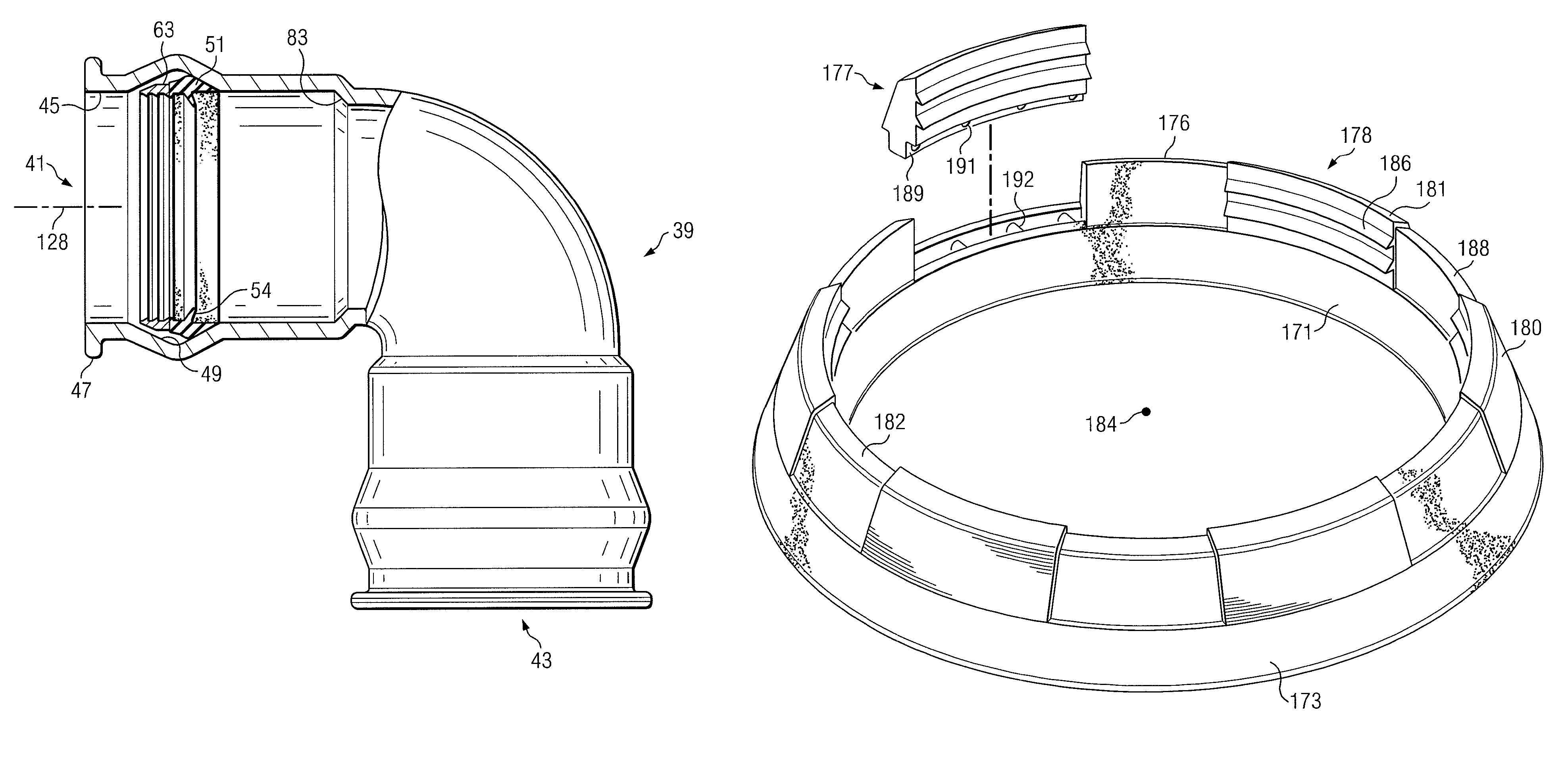 Self restrained ductile iron fitting