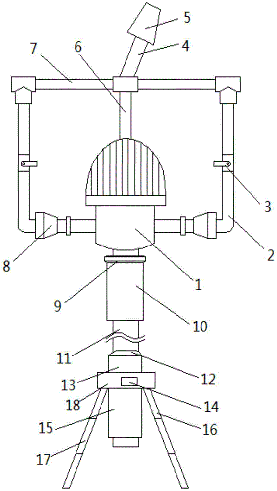 Movable water and fertilizer integrated irrigation device