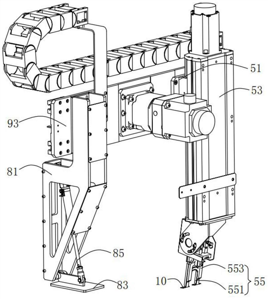 Automatic lifting lug welding workbench and control method thereof