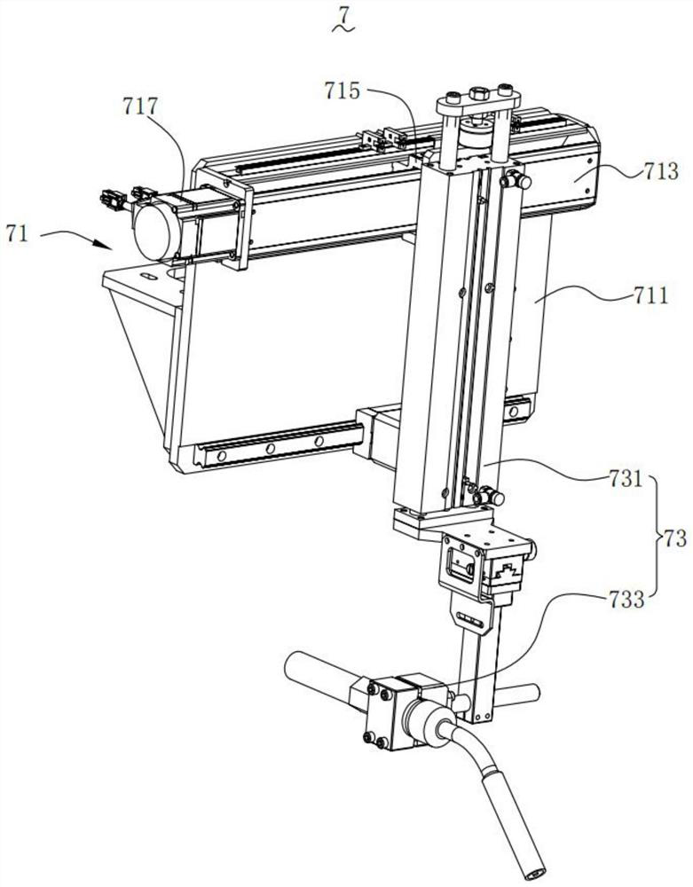 Automatic lifting lug welding workbench and control method thereof