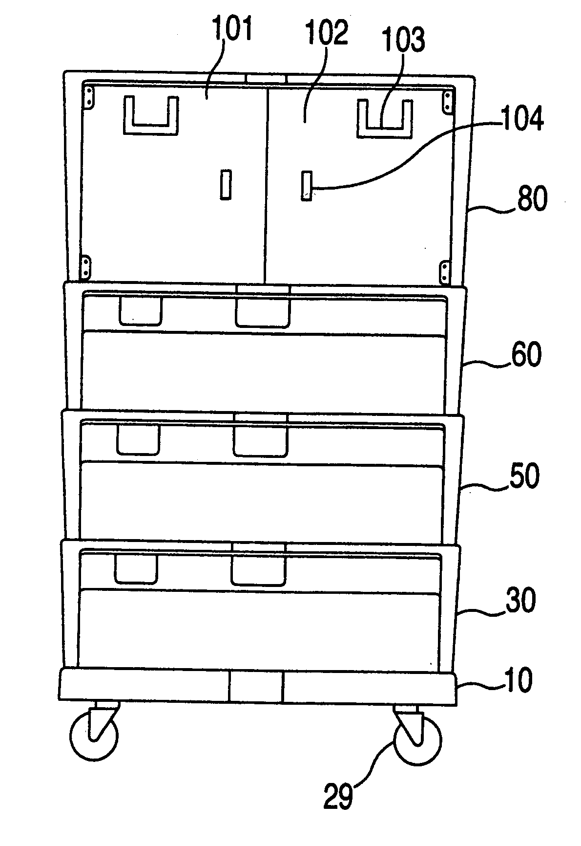 Moving cart assemblies