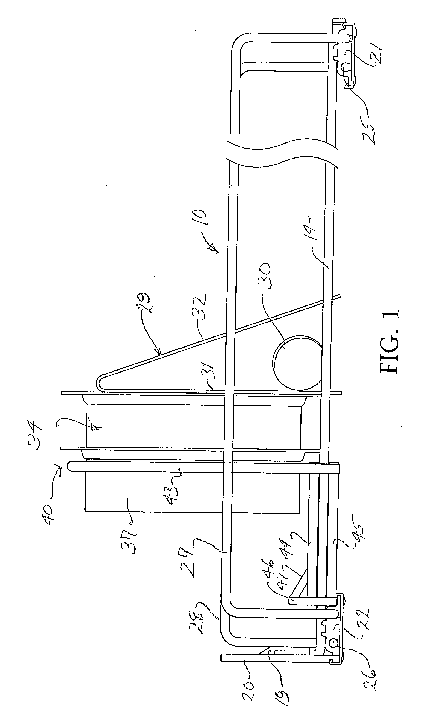 Product display with improved pull-through frame arrangements