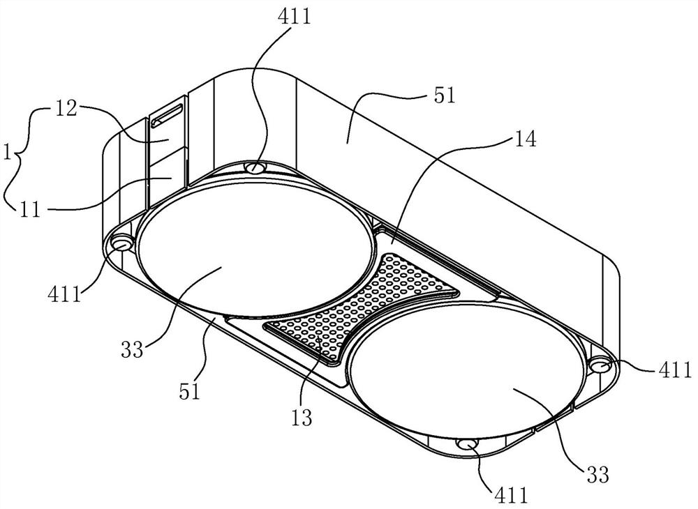 Disc type cleaning device with inner ring seal