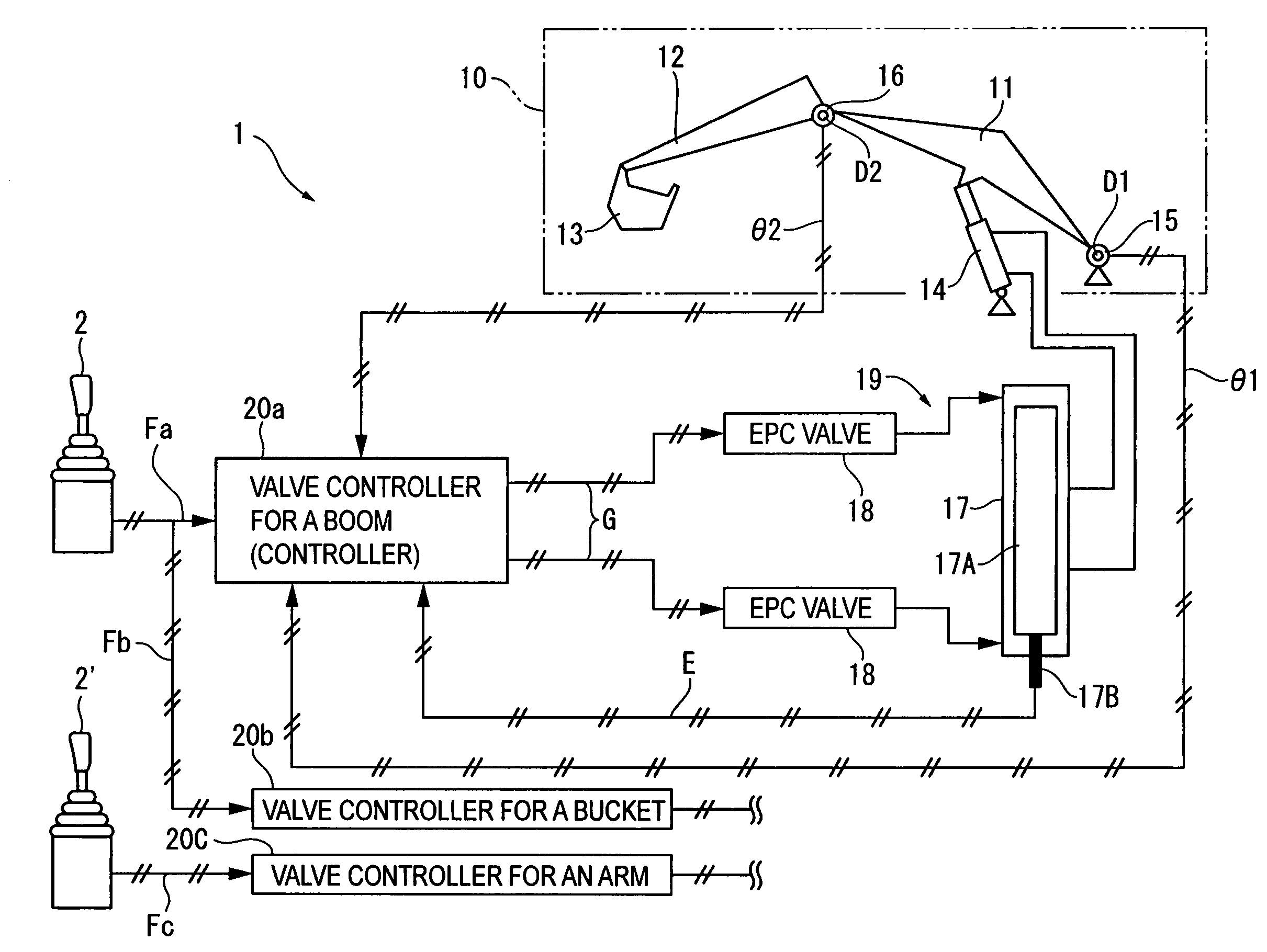 Controller for work implement of construction machinery, method for controlling construction machinery, and program allowing computer to execute this method