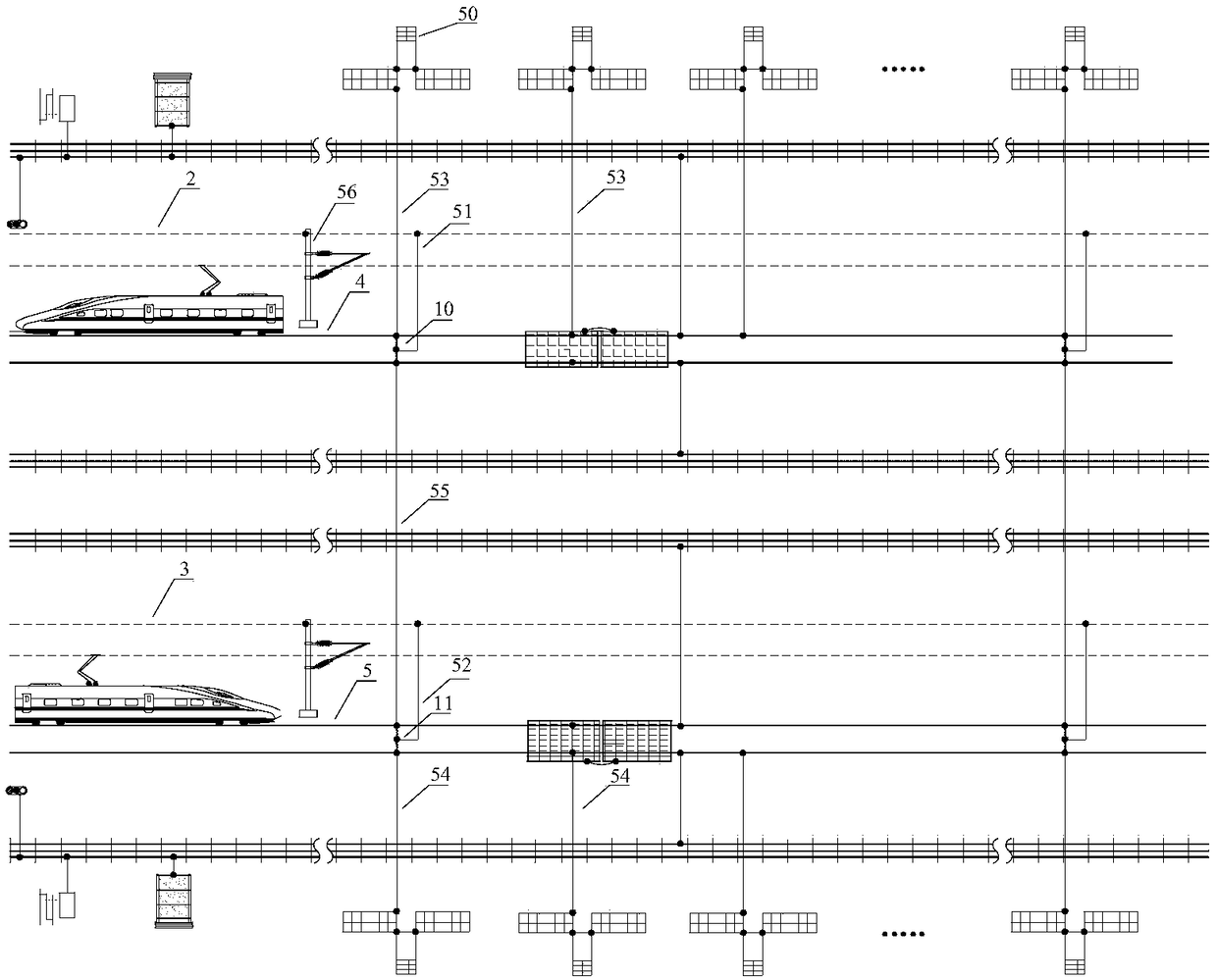 Integrated grounding system applied to urban rail transit adopting alternate current traction power supply system