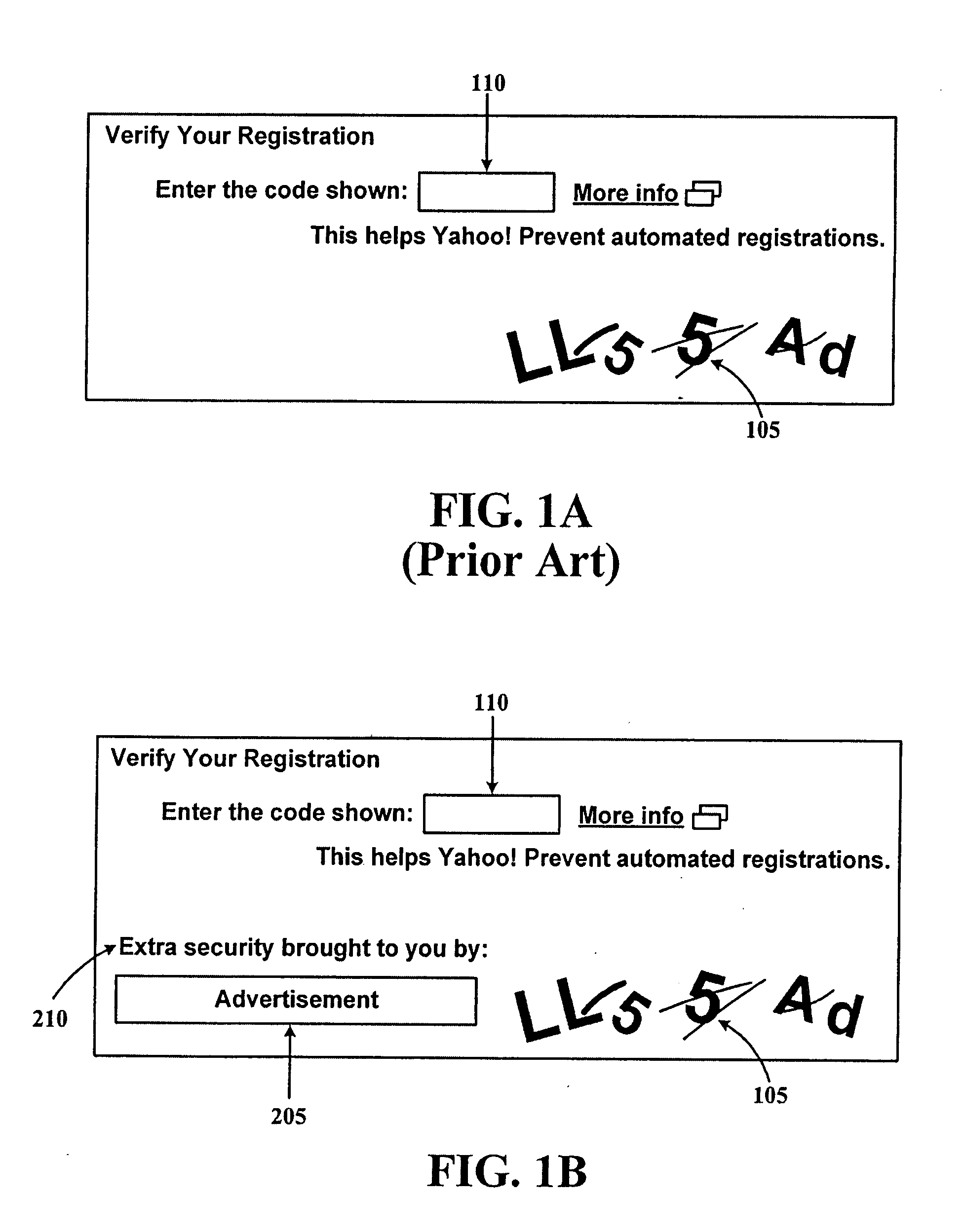 System and method of using captchas as ads