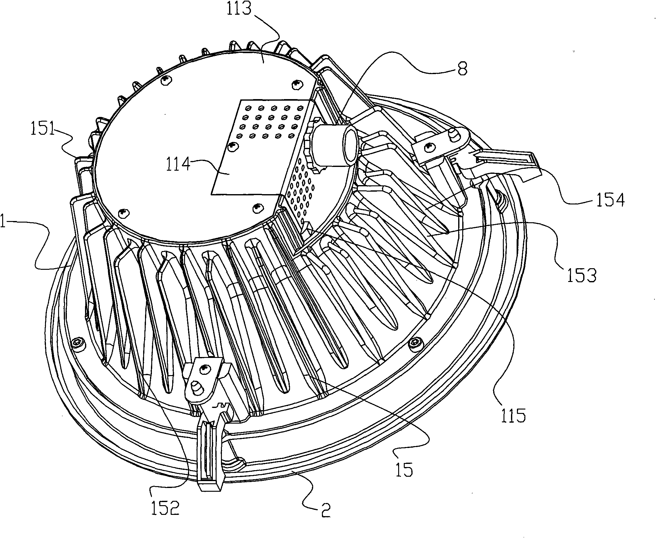 LED (Light-Emitting Diode) embedded barrel lamp