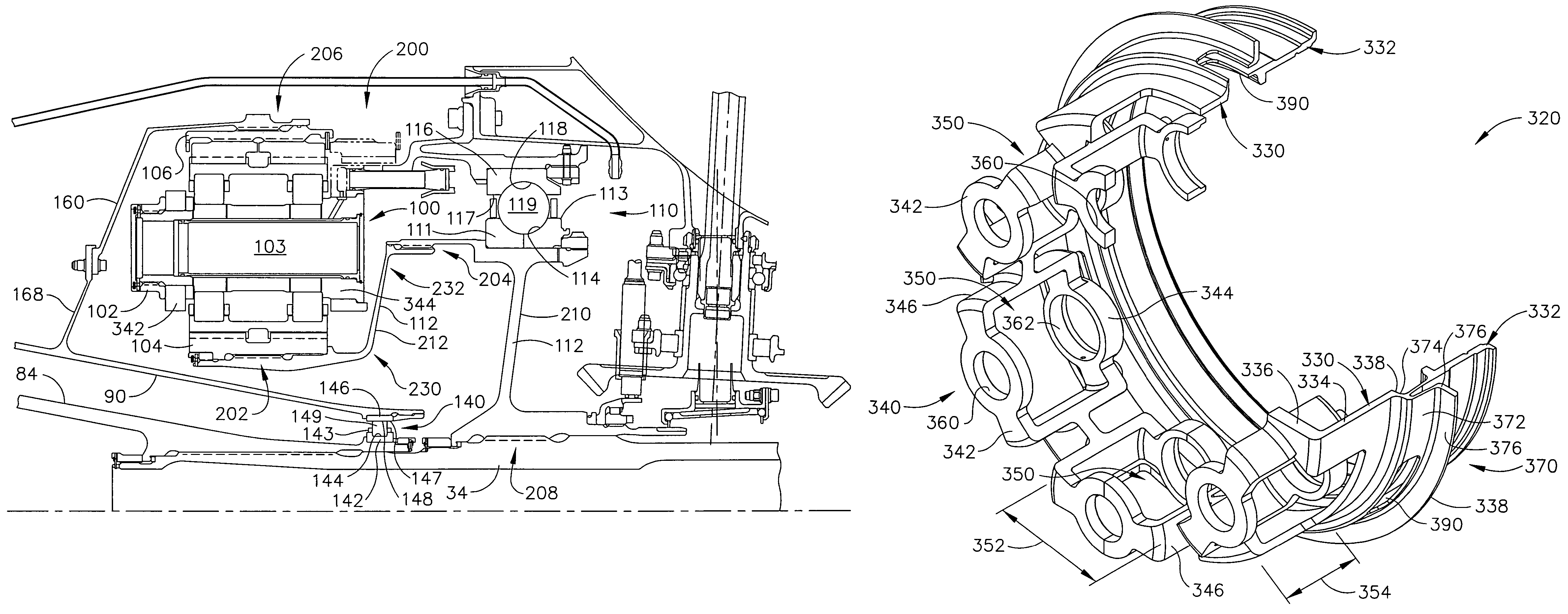 Gas turbine engine assembly and methods of assembling same