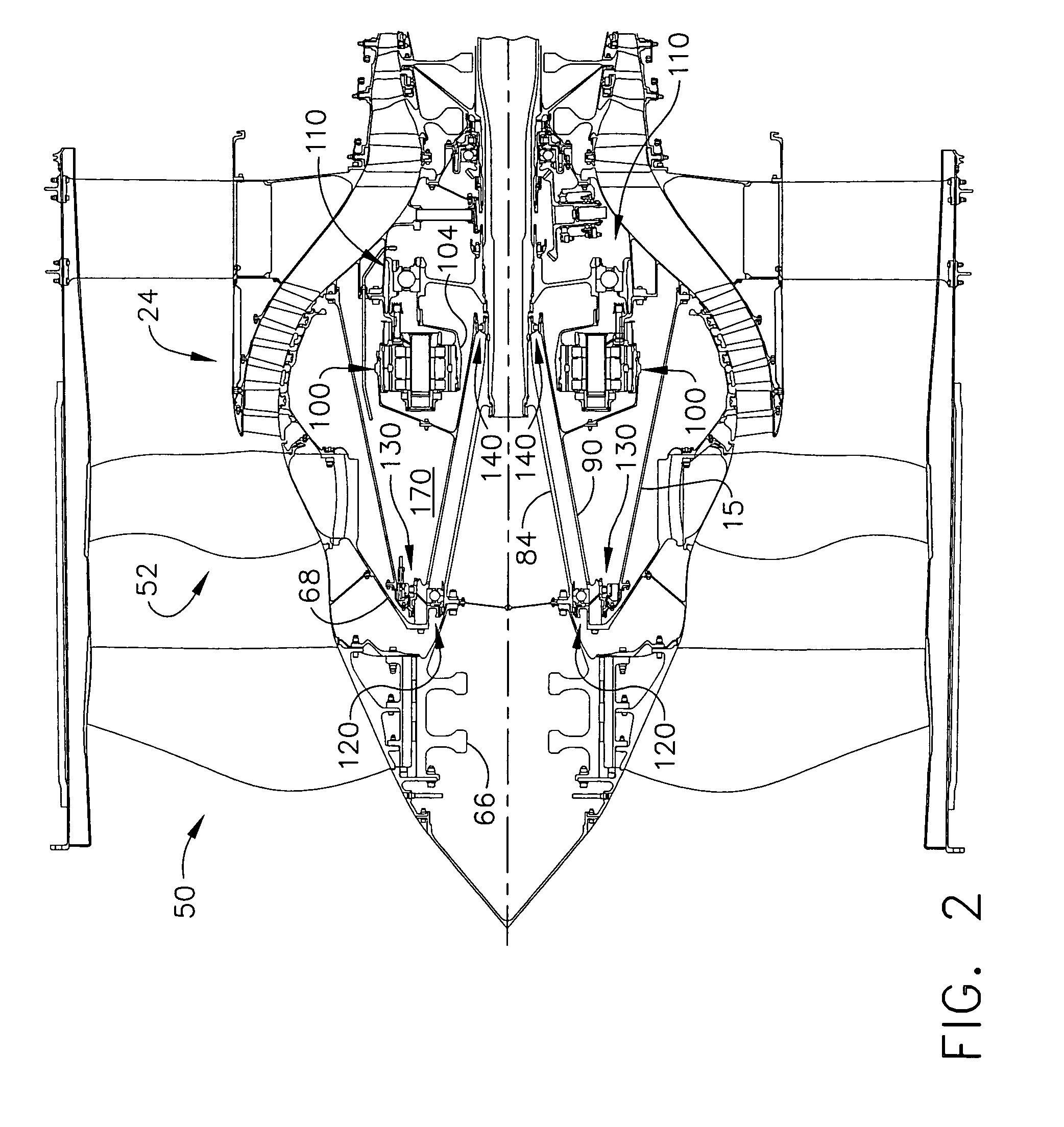 Gas turbine engine assembly and methods of assembling same