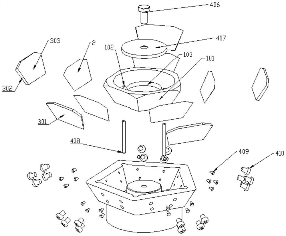 Surface mount type multi-surface rotating mirror scanning system and manufacturing method thereof