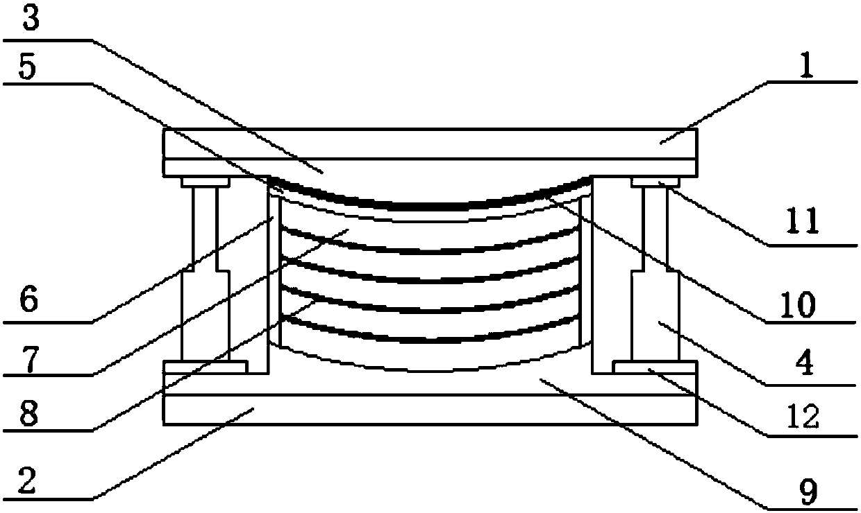 Damping device of impact type machine foundation