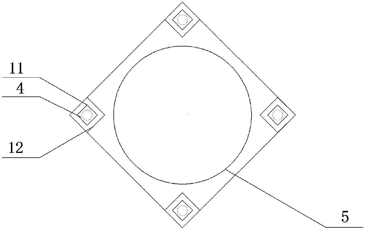 Damping device of impact type machine foundation