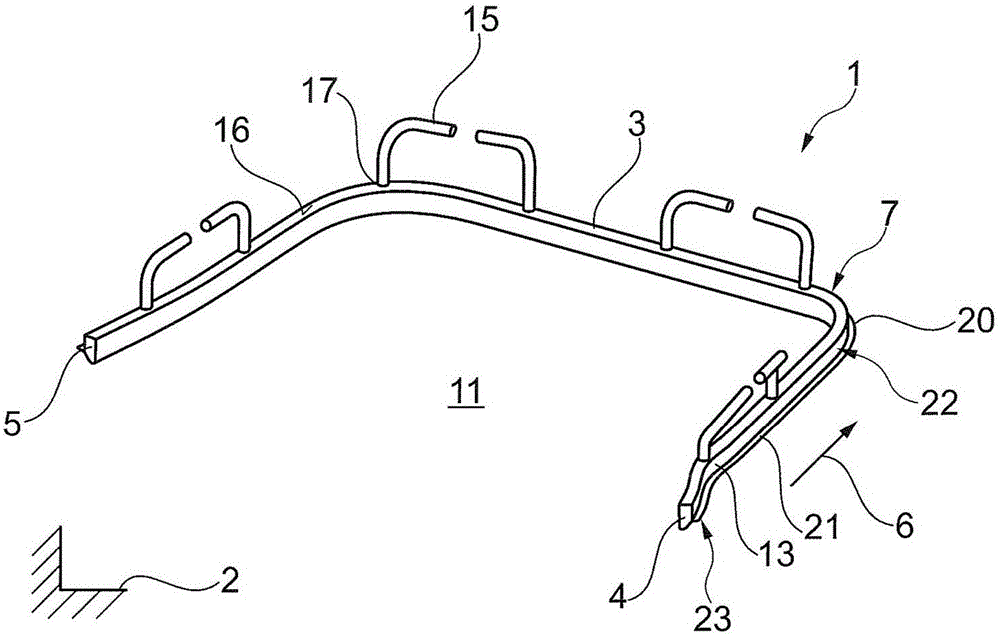 Heating channel unit, method for producing a heating channel unit, and folding device