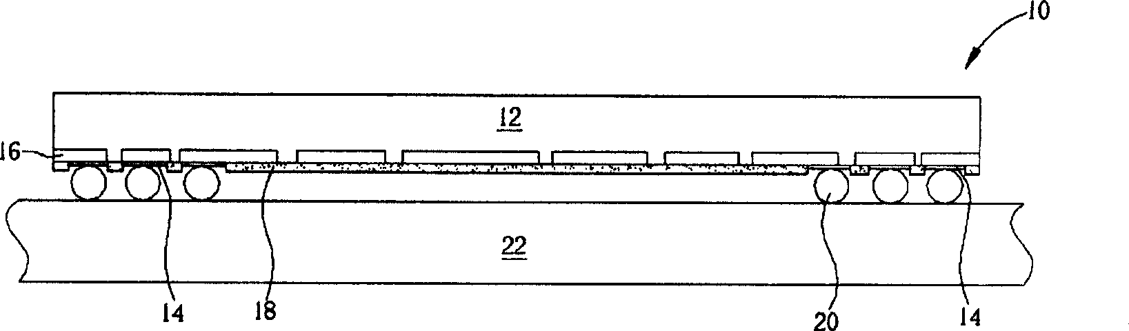 Ball-planting device for making several tin balls stick to chip