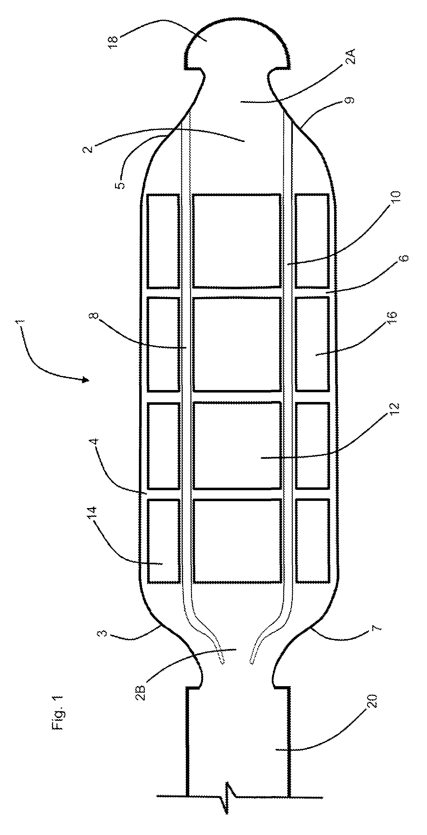 Assembly for pain suppressing electrical stimulation of a patient's nerve