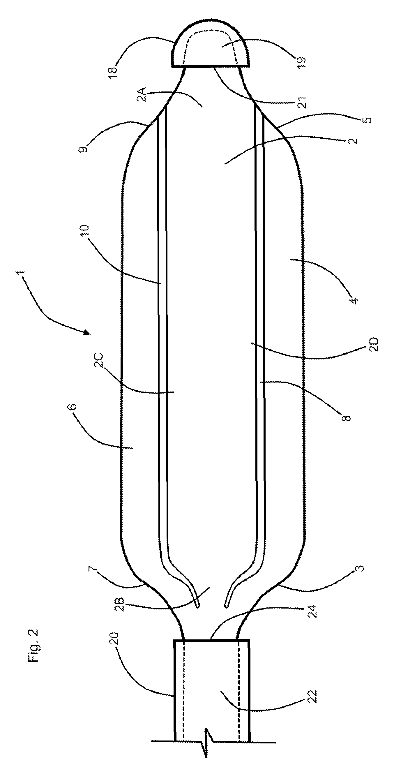 Assembly for pain suppressing electrical stimulation of a patient's nerve