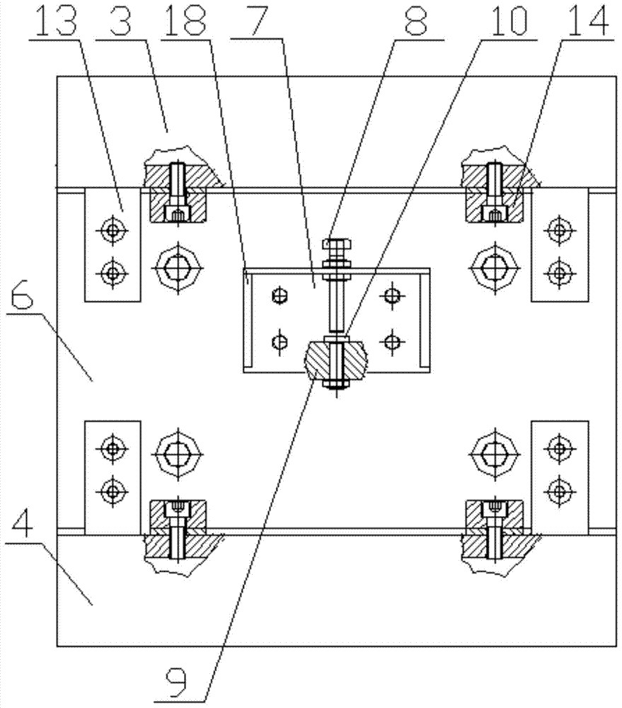 A heavy load force transmission mechanism applied to a large force bearing area