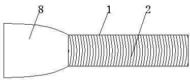 A low-voltage soft power cable for naval ships