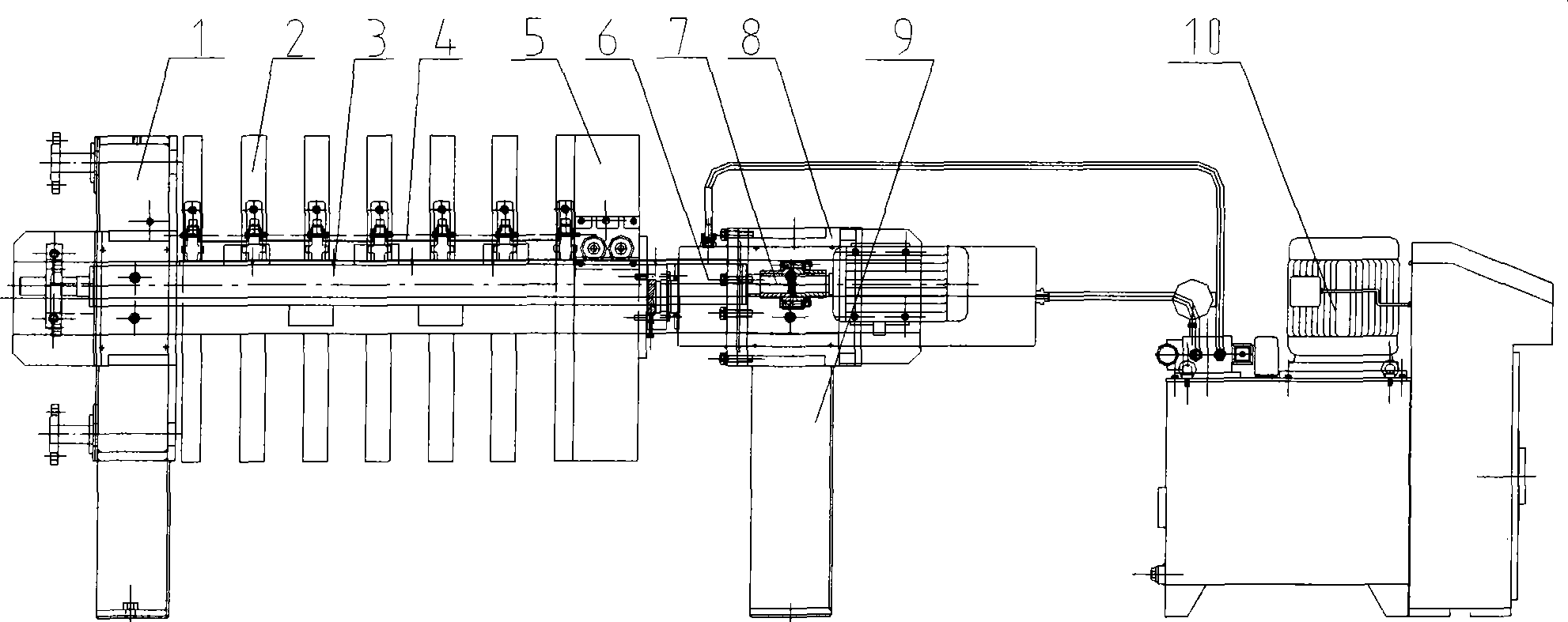 Disposable tension vibration pressure filter and vibration method