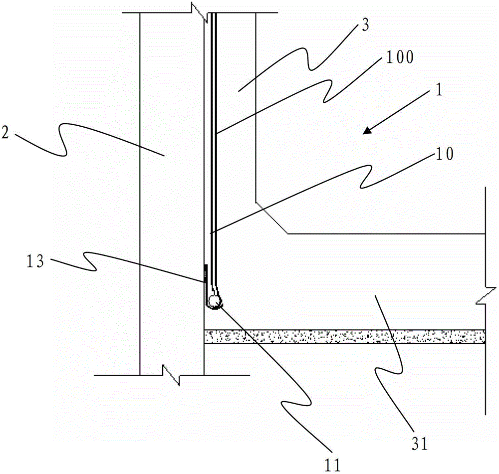 Method and structure for leakage seepage prevention construction for two-walls-in-one structure of deep-underground engineering