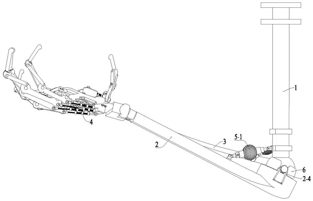 Reversible impact-resistant mechanical arm and driving method thereof