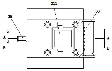 A kind of automatic cleaning insert hole die-casting mold