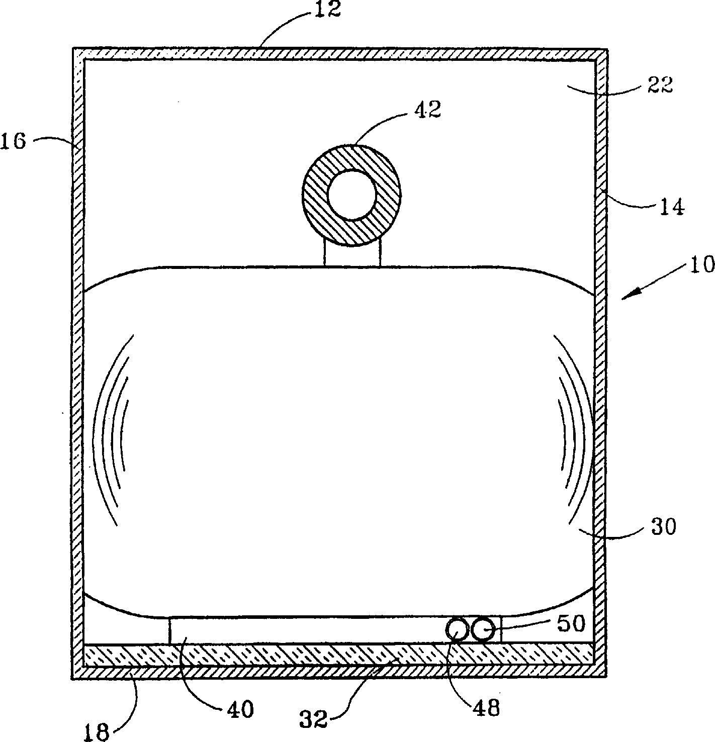 Heated flexible tank for shipping viscous liquid