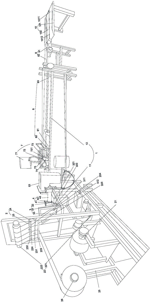 Valve sack processing device