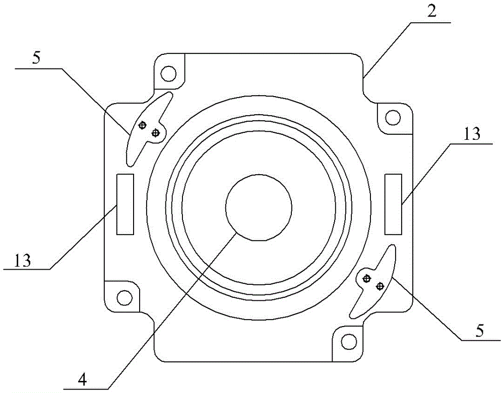 Motor cover and motor housing assembly structure