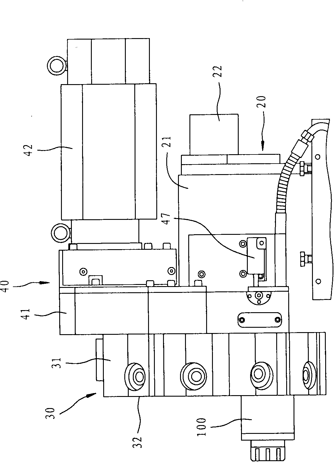 Multifunctional composite power cutter tower of computer numerically controlled lathe