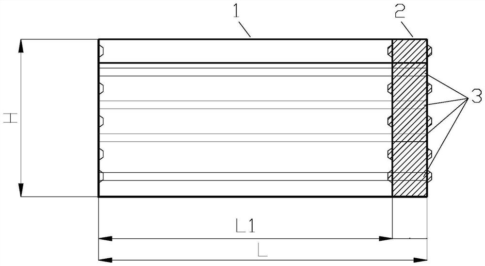 Hybrid beam box girder bridge longitudinally spliced by shear keys and construction method