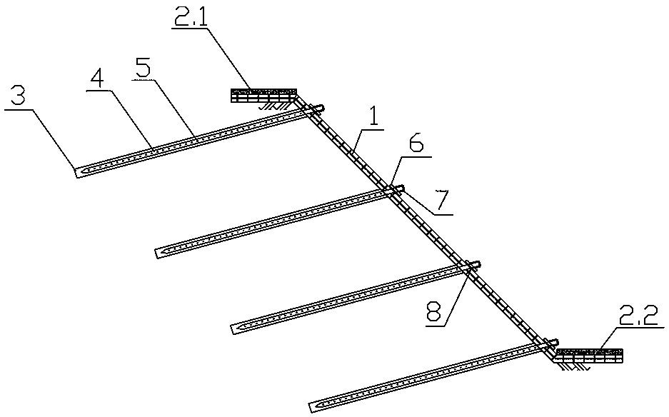 Recoverable side slope temporary protection structure and construction method thereof