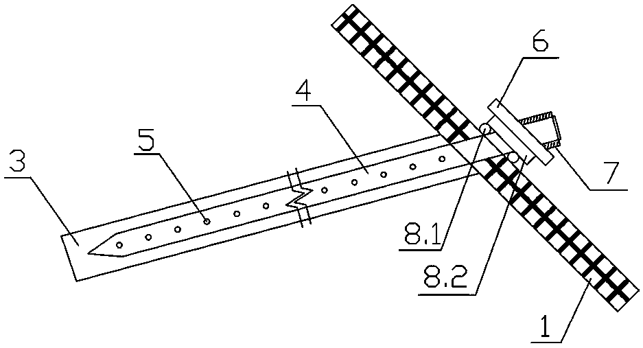 Recoverable side slope temporary protection structure and construction method thereof