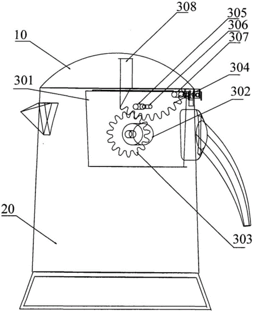 Electric kettle with automatically opening and closing lid based on rate of water temperature change