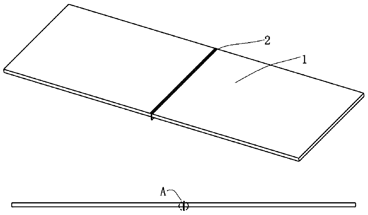 Super-narrow screen-clamping border of liquid crystal spliced screen, processing technology and processing tool of super-narrow screen-clamping border