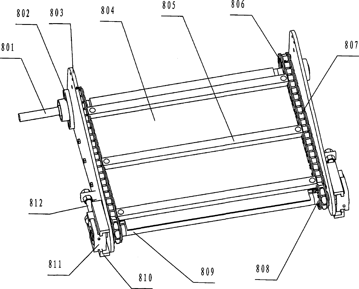 Stirring feeding trolley