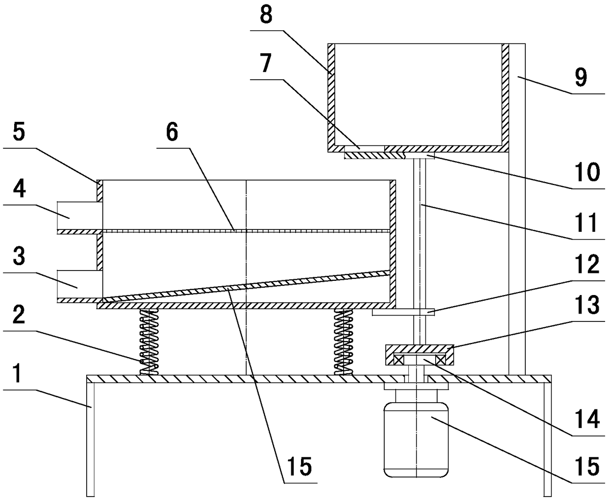 Screening machine with automatic feeding function