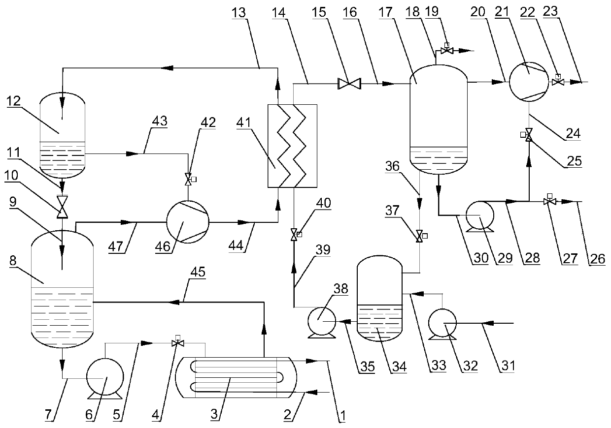 Low-pressure steam, high-pressure steam and high-temperature hot water triple-supply water actuating medium heat pump system