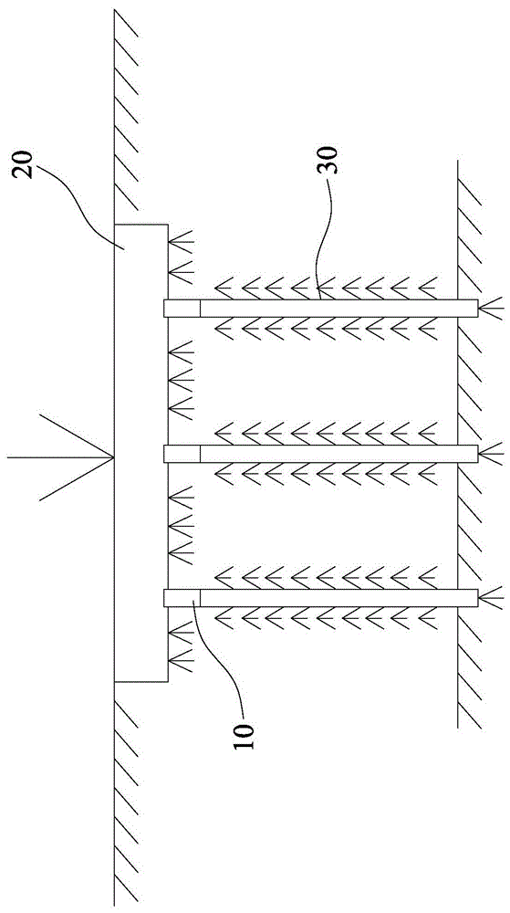 Tensile type pile soil deformation coordinator