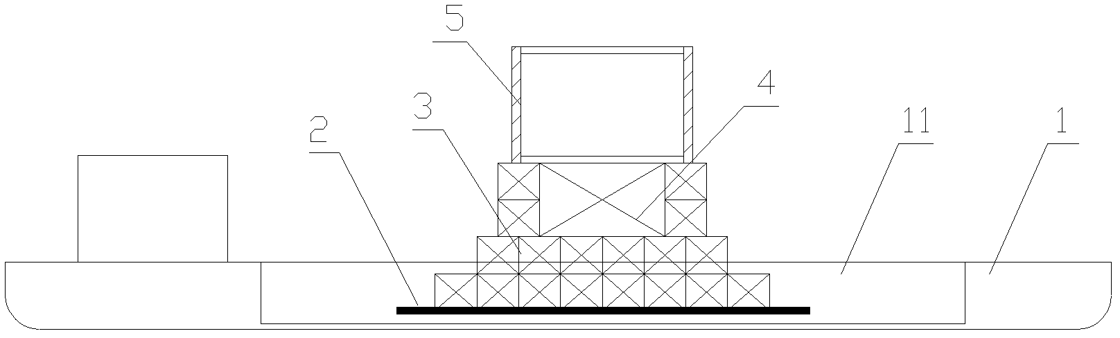 Floating bridge removing method