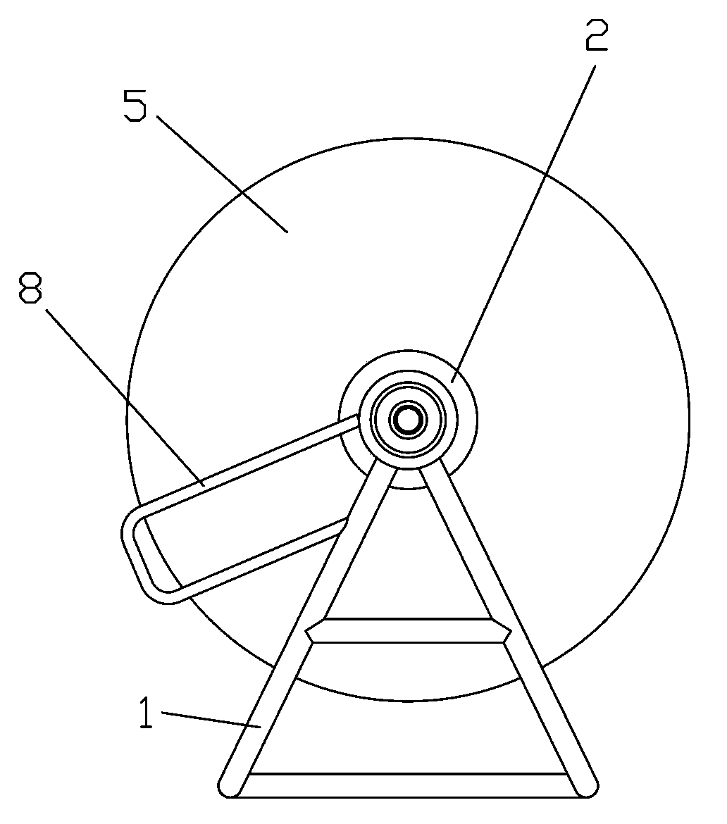 Back-carried type wire barrow