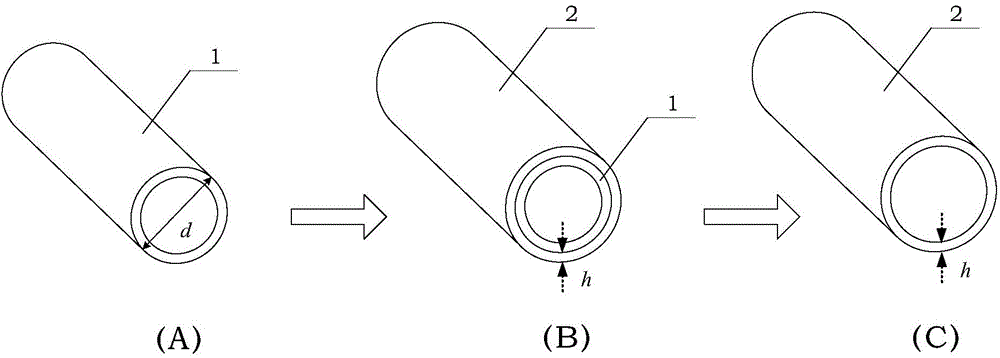 Hollow-pipe micro-lattice ceramic material constructed by adopting template method and preparation method thereof