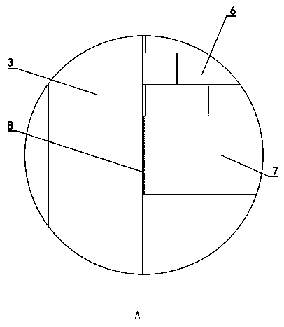 Deep back filling soil infilled wall foundation construction method