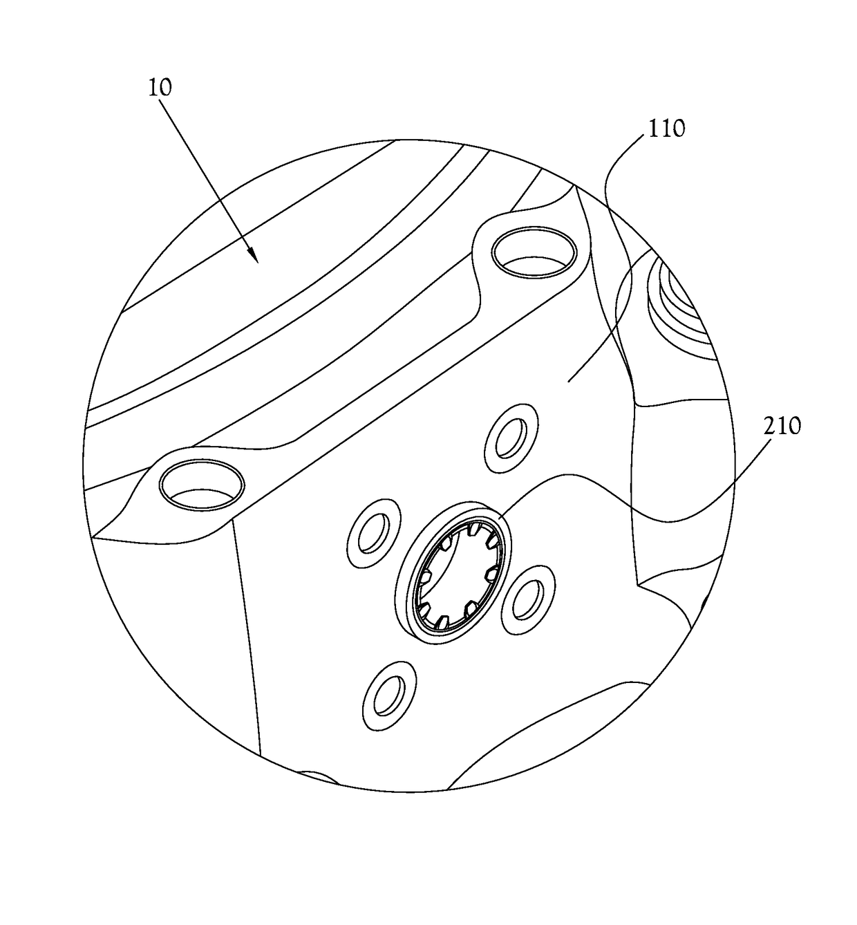 Hot tub manifold with raised frictional sections