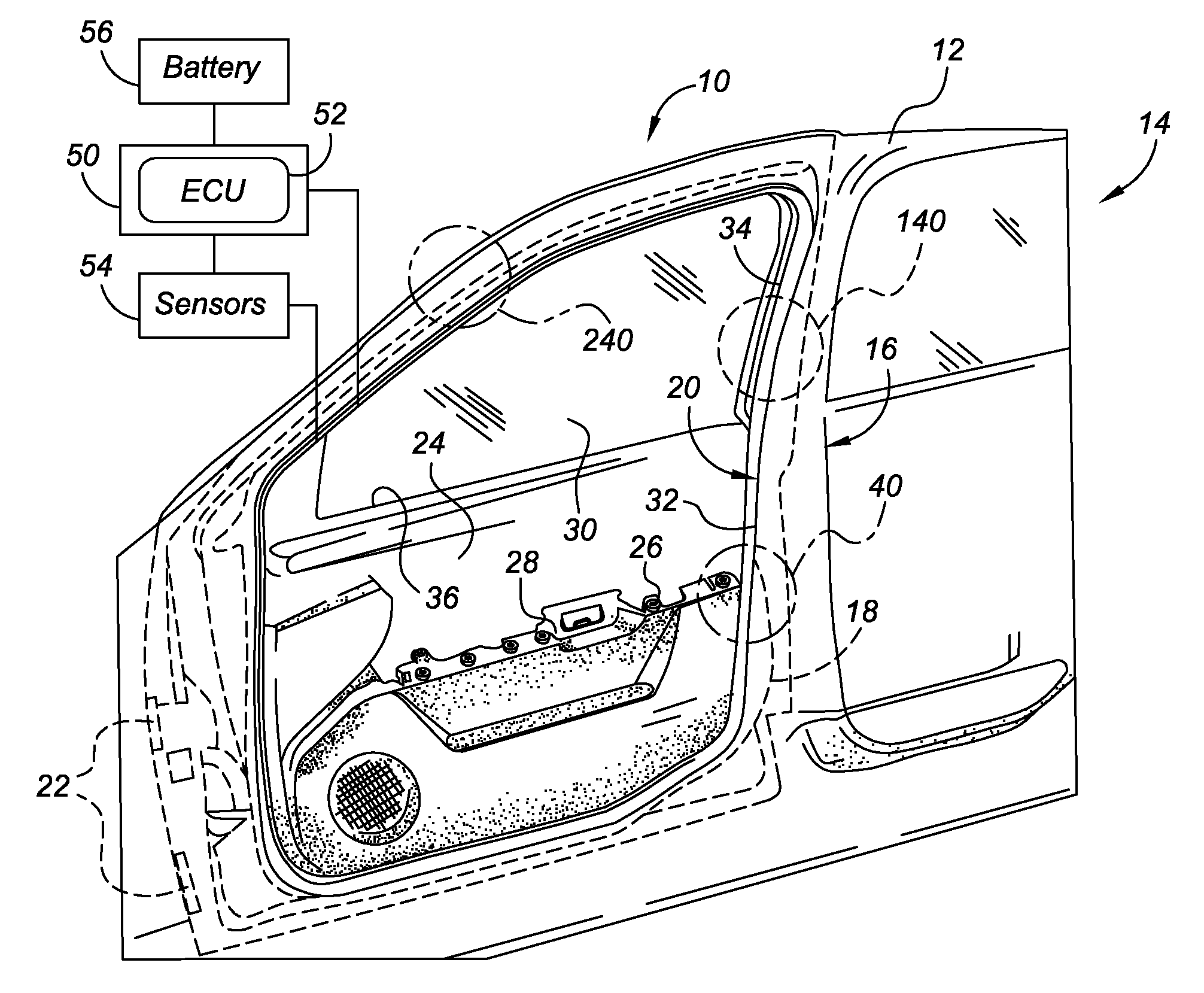 Vehicle closure assembly with shape memory polymer seal